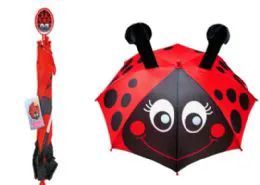 12 Units of Childrens Umbrella Lady Bug - Umbrellas & Rain Gear