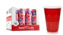 48 Units of Plastic Party Cups 16 Ounce 16 Count - Pet Grooming Supplies