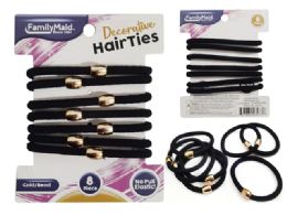 288 Pieces 8pc Hair Ties - PonyTail Holders