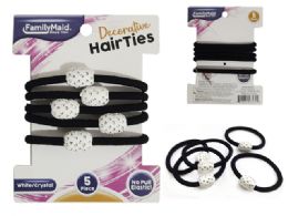 288 Pieces 5pc Hair Ties - PonyTail Holders