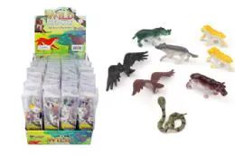 48 Wholesale Toy Wild Animals 8 Pieces