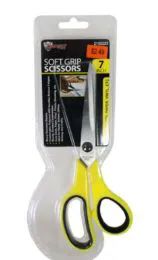 48 Wholesale Soft Grip Scissor 7 Inch