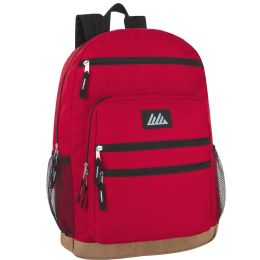 24 Wholesale 18 Inch Backpack With Laptop SectioN-Red
