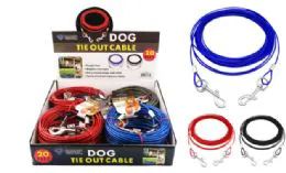 12 Units of Dog Tie Out Cable - Pet Toys