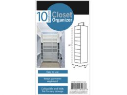 6 Pieces 10-Tier Hanging Sweater Storage Organizer - Storage and Organization