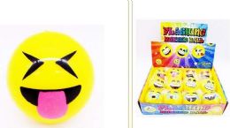 72 Wholesale Emoji Ball With Light up