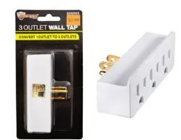 72 Pieces 3 Outlet Wall Tap Ul Listed - Electrical