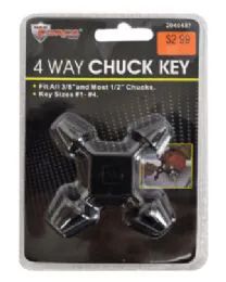 48 Units of 4 Way Chuck Key - Hex Keys