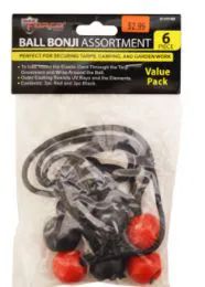 48 Wholesale Ball Bungee Cords 6 Pack