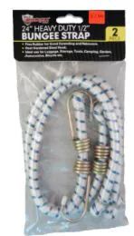 48 Pieces Bungee Cord 2 Piece 24 Inch - Bungee Cords