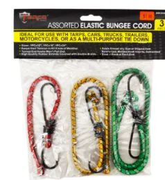 48 Wholesale Bungee Cord 3 Piece