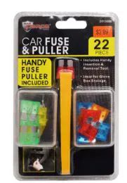 36 Pieces Car Fuse And Puller Set 22 Piece - Auto Care