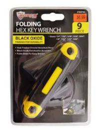 24 Wholesale Folding Hex Key Wrench 9 Piece