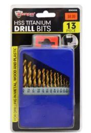 12 of Hss Titanium Drill Bit Set 13 Piece