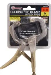 18 Pieces Locking C Clamp With Flex Pads 6 Inch - Clamps