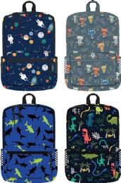 24 Pieces 17" Backpacks - Assorted Prints - Backpacks 17"