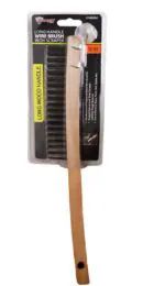 48 Pieces Long Handle Wire Brush With Scraper - Hardware