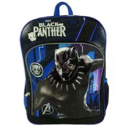 2 Wholesale Marvel's Black Panther 16" Avengers Backpack W/bottle Holder
