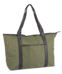 12 Bulk Travel Tote CarrY-On Bags - Olive