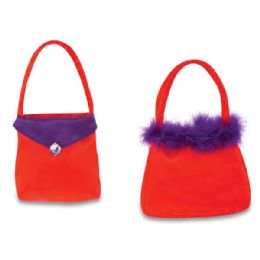 72 Wholesale 6" Valentine's Day Purses W/ Embroidered Gem & Faux Fur