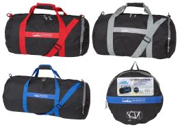 24 Wholesale 24" Collapsible Duffle Bags (Converts to Pouch)