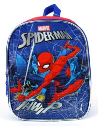 12 Wholesale Marvel Spiderman 11" Mini Backpacks