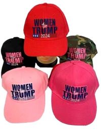 24 Wholesale Woman For Trump Baseball Cap 2024