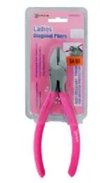 24 Units of Pink Diagonal Pliers 6 Inch - Pliers
