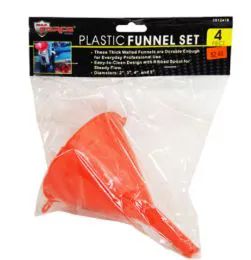 48 Units of Plastic Funnel Set 4 Piece - Strainers & Funnels