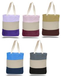 144 Wholesale 15" Canvas Professional Tote Bags W/ Bottom Gusset