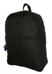 50 Wholesale 17" Basic Backpack In Black