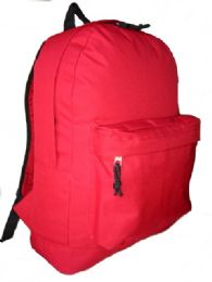 36 Pieces Classic Backpack In Red - Backpacks 18" or Larger