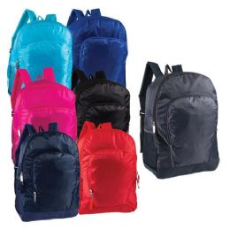24 Pieces 17" Sport Backpacks With Side Mesh Water Bottle Pockets - Backpacks 18" or Larger