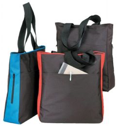 48 Wholesale Tote Bags W/ Side Zipper