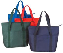 48 Wholesale 20" Tote Bag w/Front Zipper
