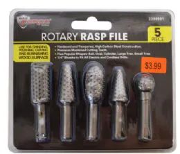 36 Wholesale Rotary Rasp File 5 Piece