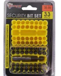 24 Wholesale Security Bit Set 33 Piece
