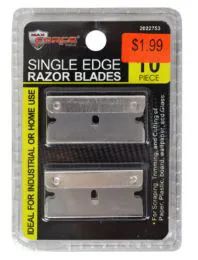 60 Wholesale Single Edge Razor Blades 10 Piece
