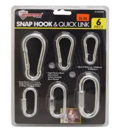 24 of Snap Hooks And Click Links 6 Piece