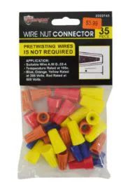 36 Pieces Wire Nut Connectors 35 Piece Assorted - Tool Sets