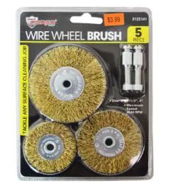 36 Pieces Wire Wheel Brush Set 5 Piece - Tool Sets