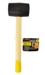36 Pieces Wood Handle Rubber Mallet 8 Ounce - Hammers