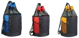 36 Wholesale 11" Drawstring Mesh Backpacks