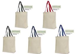 72 Wholesale Earth Friendly Jennifer Canvas Tote Bags