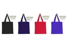 72 Wholesale Earth Friendly Amy Canvas Tote Bags