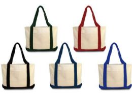 48 Wholesale Leeward Canvas Tote Bags