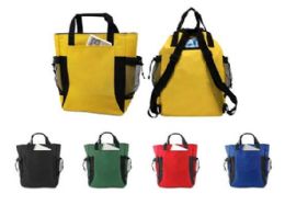 48 Wholesale Hybrid Backpack Tote Bags