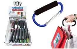 60 Packs Carrying Carabiner With Foam Grip 4.5 Inches - Key Chains