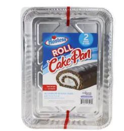 48 Wholesale Hostess Roll Cake Pan And Lid 2 Piece