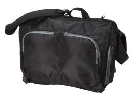 12 Wholesale 15'' Tech Friendly Briefcase Messenger Bags